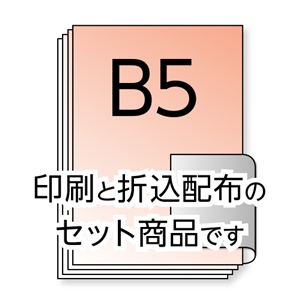 B5チラシ（スピード印刷+配布セット）